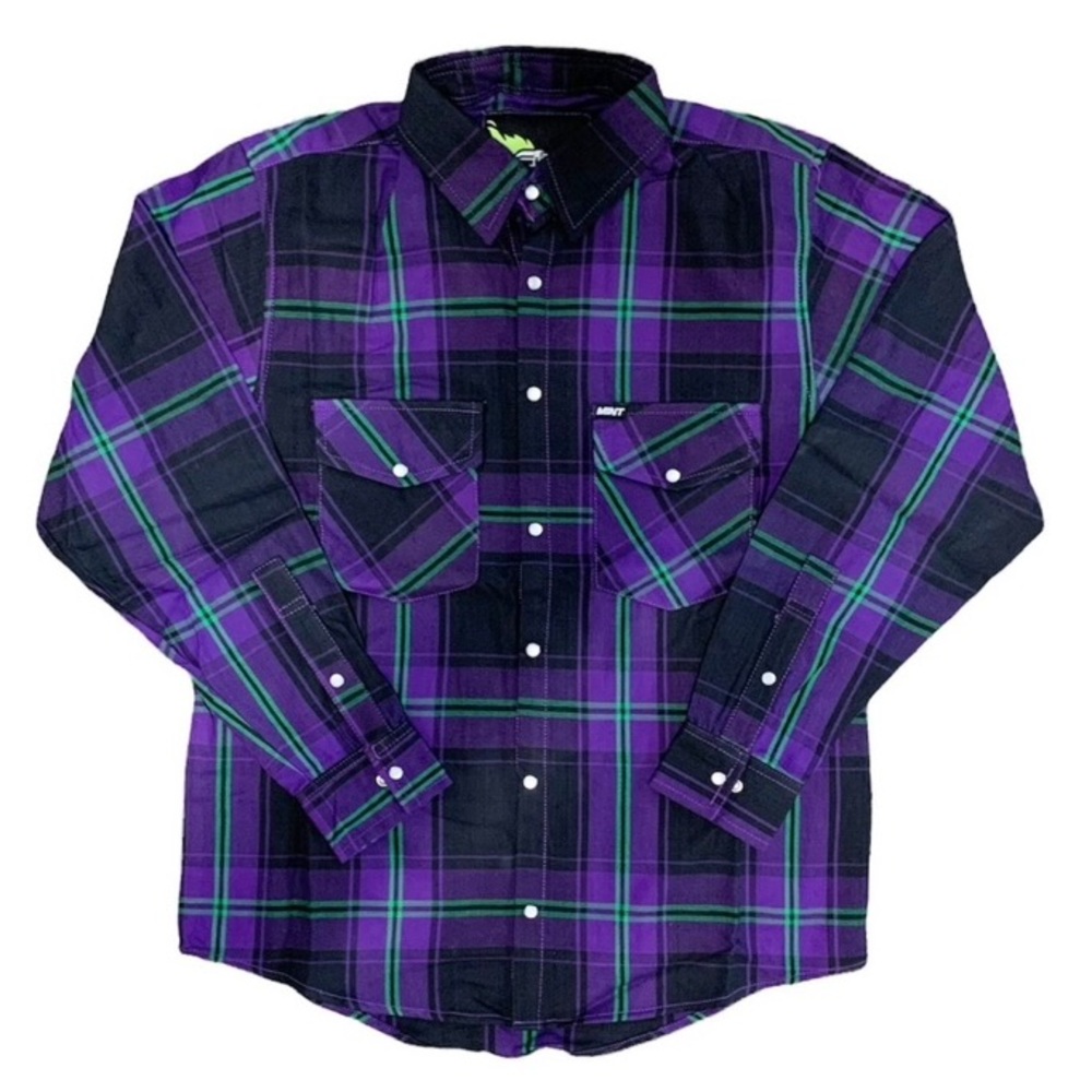 NWT Mint Speed Shop Flannel
